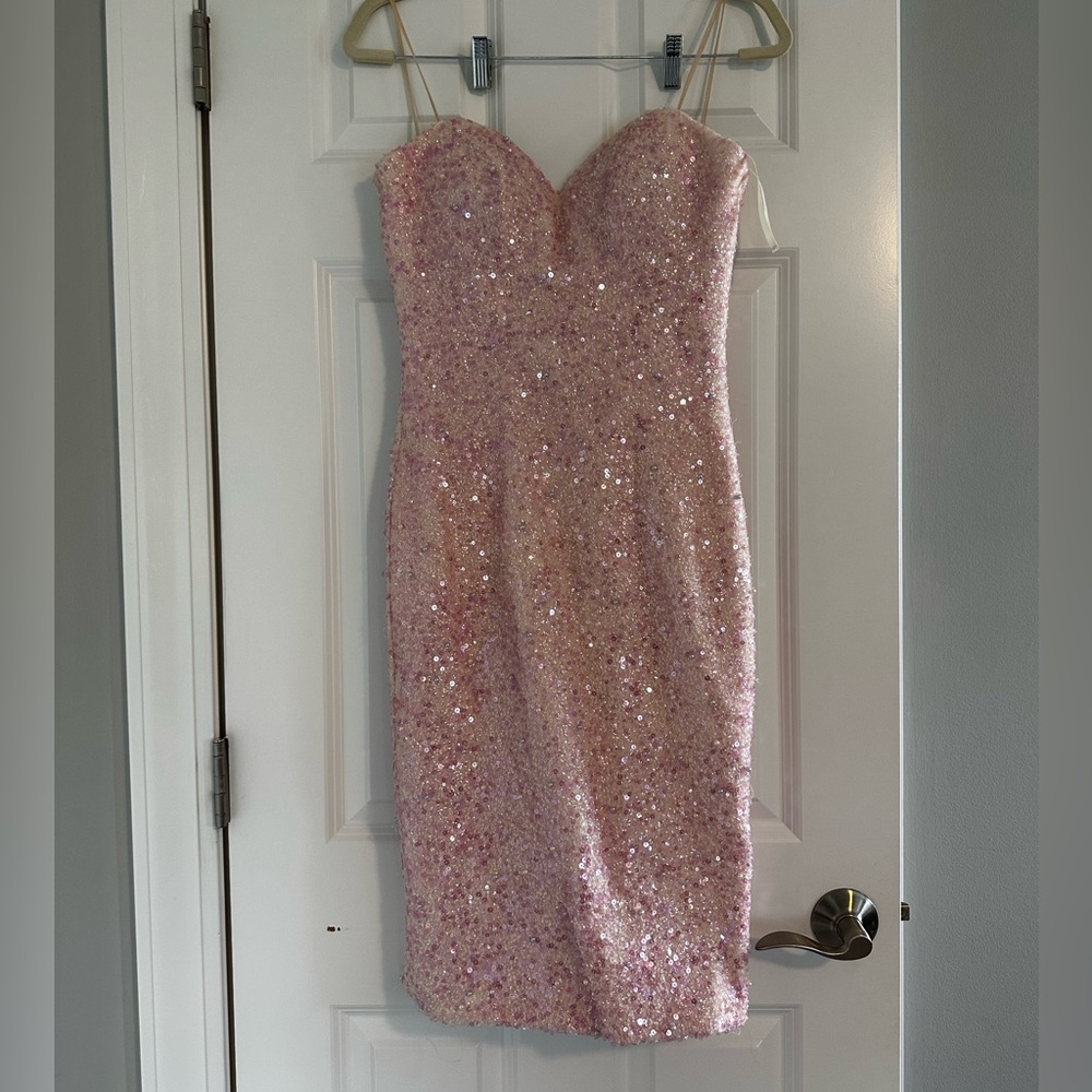 Viero Bridal Sparkly light pink dress size 2